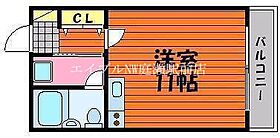 ヴェルサーチにわせ  ｜ 岡山県岡山市北区平野（賃貸マンション1R・2階・25.20㎡） その2