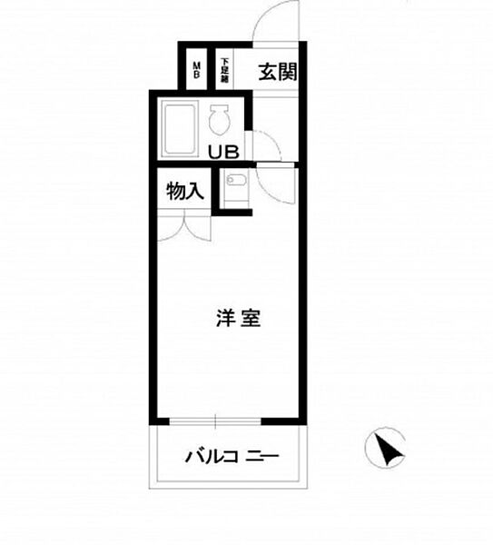 広島県広島市中区宝町(賃貸マンション1R・6階・16.30㎡)の写真 その2