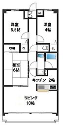 コンフリエ八幡町 3LDKの間取図画像