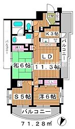 コンフォリア板橋仲宿 2SLDKの間取図画像