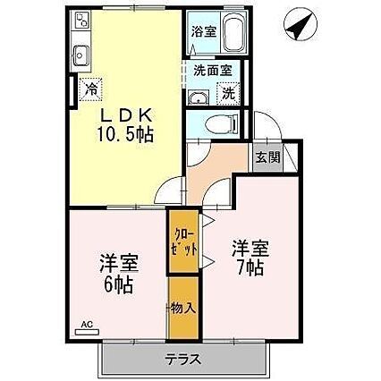 コンフォート緑ヶ丘B_間取り_0