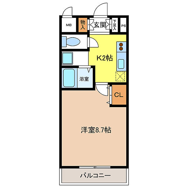 グランドゥール高師浜 313｜大阪府高石市高師浜４丁目(賃貸マンション1K・3階・26.09㎡)の写真 その2