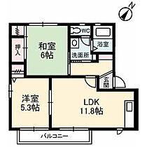 カーサ　リベル 102 ｜ 鳥取県鳥取市国府町奥谷３丁目（賃貸アパート2LDK・1階・50.07㎡） その2