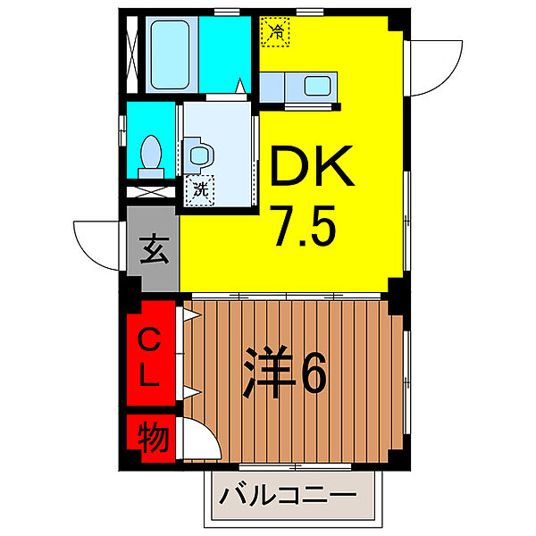 フラッツ ｜東京都葛飾区亀有５丁目(賃貸マンション1DK・1階・30.00㎡)の写真 その2
