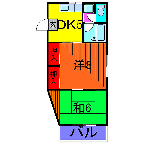 サンピア中川 ｜東京都葛飾区新宿１丁目(賃貸マンション2DK・3階・41.56㎡)の写真 その2