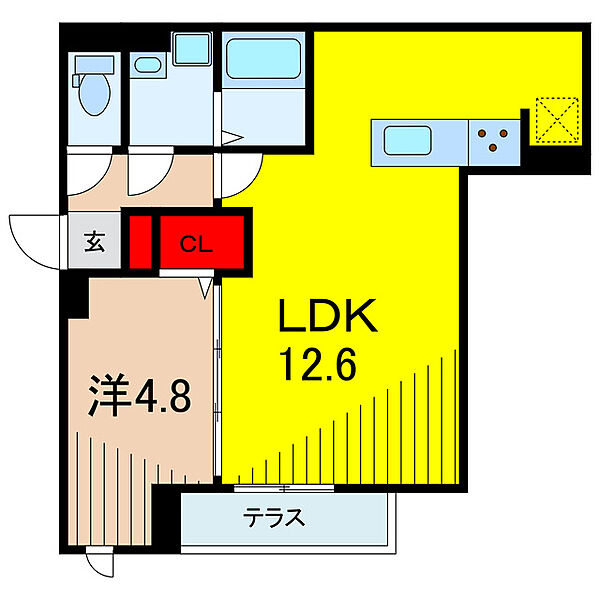 グラナーデ西亀有 ｜東京都葛飾区西亀有３丁目(賃貸アパート1LDK・1階・40.13㎡)の写真 その2