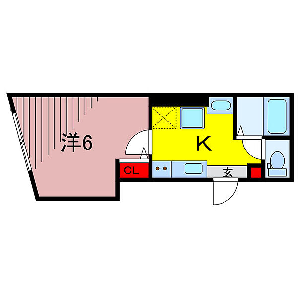 6th Residence Ayase ｜東京都足立区綾瀬６丁目(賃貸マンション1K・1階・20.00㎡)の写真 その2