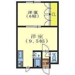 ガーデンヒルズ富岡 2階