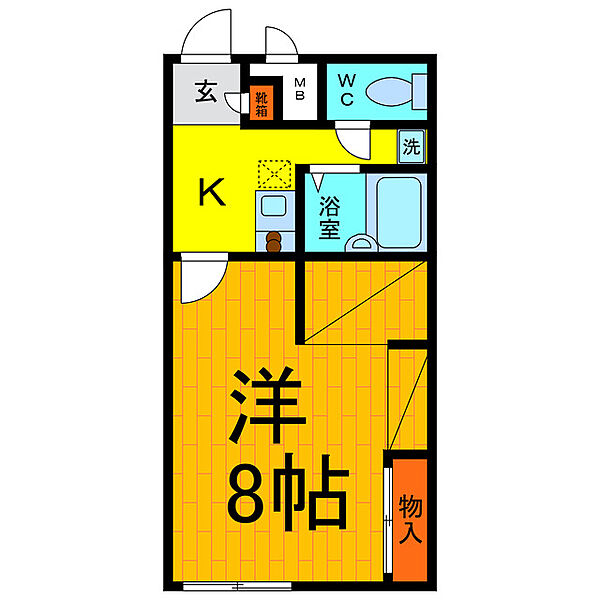 レオパレス　SAITA 202｜徳島県鳴門市撫養町斎田字北浜(賃貸アパート1K・2階・22.70㎡)の写真 その2