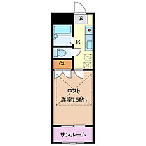 富澤第一ビル 203 ｜ 栃木県足利市田中町（賃貸アパート1K・2階・23.89㎡） その2