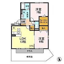 ヒルサイドコート参番館 101 ｜ 千葉県木更津市ほたる野２丁目（賃貸アパート2LDK・1階・58.81㎡） その2