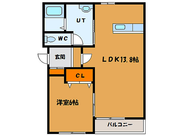 セゾンクレールIII 202｜北海道函館市花園町(賃貸マンション1LDK・2階・48.19㎡)の写真 その2