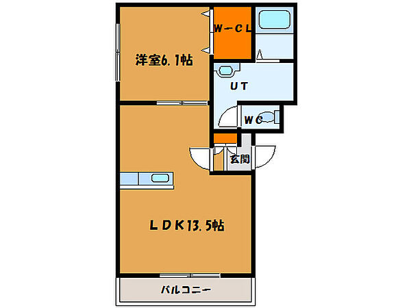 セゾンクレールＡｏｙａｇｉII 301｜北海道函館市青柳町(賃貸マンション1LDK・3階・44.30㎡)の写真 その2