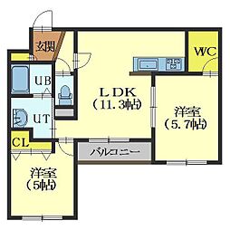 グランソレーユII 4階
