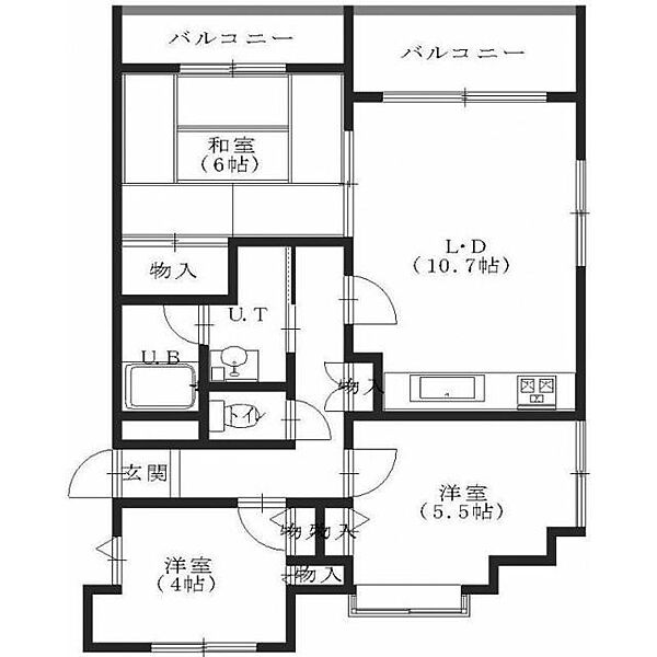 プレジオ函館松陰町 403｜北海道函館市松陰町(賃貸マンション2SLDK・4階・60.95㎡)の写真 その2