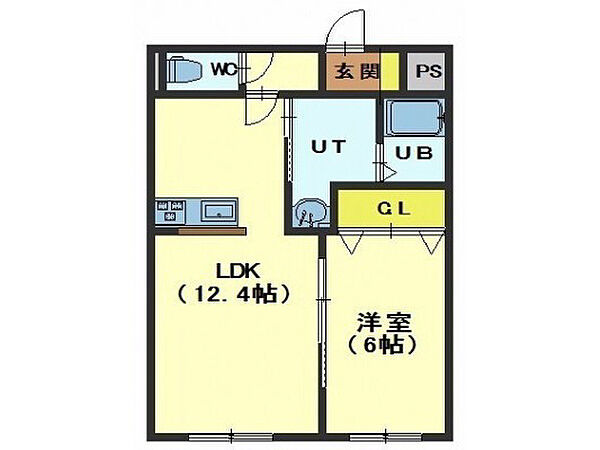 Premier Chouette 203｜北海道函館市東山２丁目(賃貸マンション1LDK・2階・43.50㎡)の写真 その2