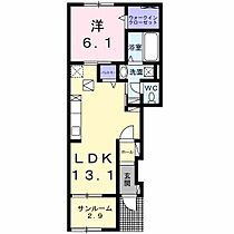 プライム五井II  ｜ 千葉県市原市五井（賃貸アパート1LDK・1階・51.69㎡） その2