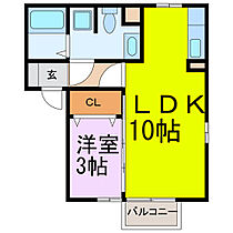 ピュアマインド  ｜ 埼玉県羽生市東８丁目（賃貸アパート1LDK・1階・33.36㎡） その2