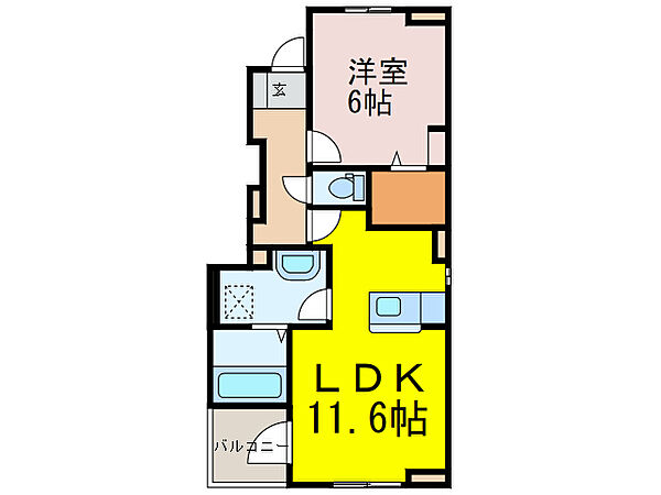 カームリーVII ｜埼玉県加須市南篠崎(賃貸アパート1LDK・1階・44.82㎡)の写真 その2