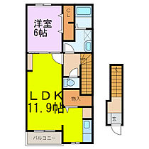 カームリーI  ｜ 埼玉県加須市南篠崎１丁目（賃貸アパート1LDK・2階・48.65㎡） その2