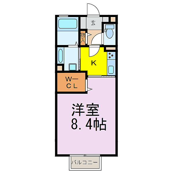 茨城県古河市駒羽根(賃貸アパート1K・2階・30.03㎡)の写真 その2
