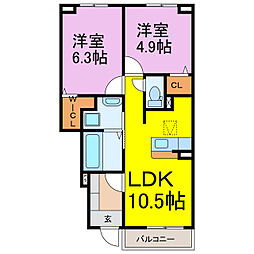 シエル クレール II 1階