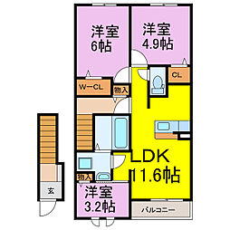 シエル クレール II 2階