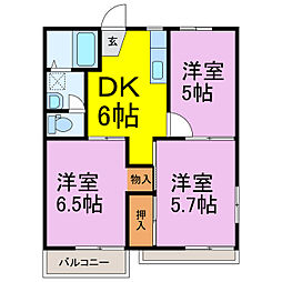 富士見コーポ B棟 2階