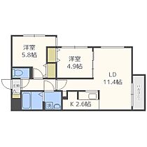 ブランシャール桑園  ｜ 北海道札幌市中央区北十五条西１５丁目（賃貸マンション2LDK・4階・52.02㎡） その2