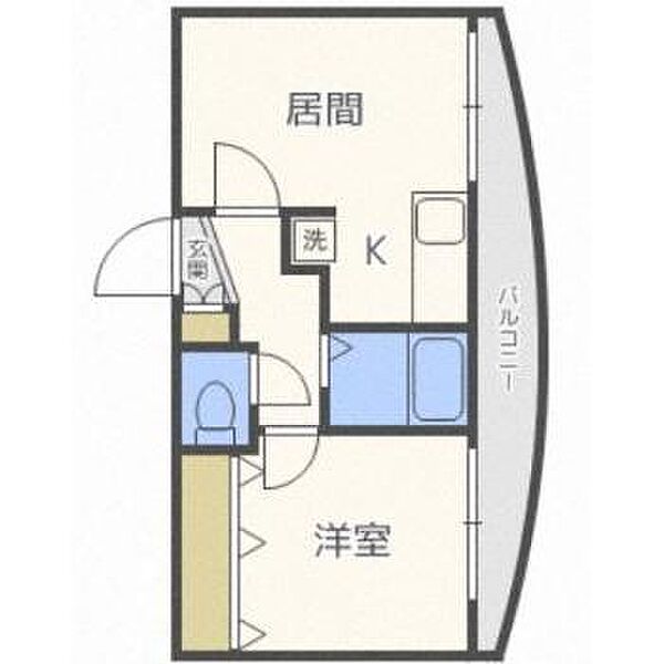 ヴィレッジ円山 ｜北海道札幌市中央区北七条西２３丁目(賃貸マンション1DK・1階・25.57㎡)の写真 その2