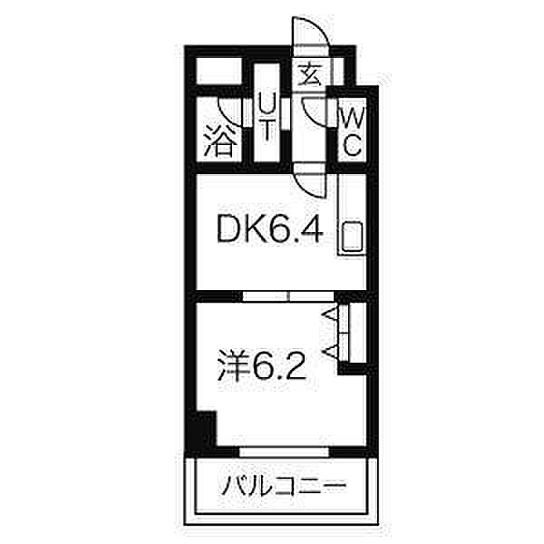 ターフサイド桑園 602｜北海道札幌市中央区北十二条西１６丁目(賃貸マンション1DK・6階・30.00㎡)の写真 その2