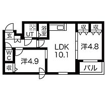 Treventi美術館西 207 ｜ 北海道札幌市中央区北三条西２０丁目1-21（賃貸マンション2LDK・2階・45.02㎡） その2