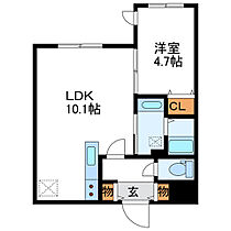 FUTABA SQUARE N21  ｜ 北海道札幌市東区北二十一条東１丁目（賃貸マンション1LDK・1階・33.82㎡） その2