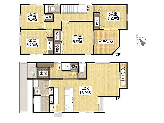 間取り 広島県広島市安佐南区八木6丁目
