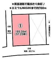 伊予郡松前町西古泉　2区画　1号地