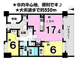 クレアセトル歩行町 3LDKの間取図画像