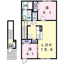 間取図画像 2LDK