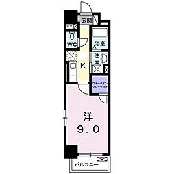 ヴィラージュ新横浜 1Kの間取図画像