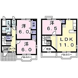 ベルソレイユ弐番館 3LDKの間取図画像