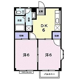 間取図画像 2DK