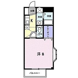 間取図画像 1K