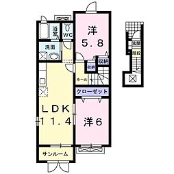 間取図画像 2LDK