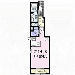 プリマベーラ ワンルームの間取図画像