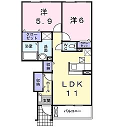 間取図画像 2LDK