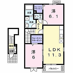 間取図画像 2LDK