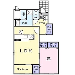 間取図画像 1LDK