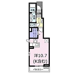 YAMATO5 ワンルームの間取図画像