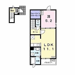 レモンハウス2 1LDKの間取図画像