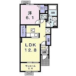 ロブレグランデ1 1LDKの間取図画像