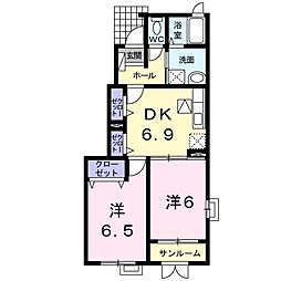 間取図画像 2DK